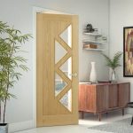 Ely 5L Glazed Oak Door