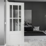 Canterbury Glazed White Primed Door