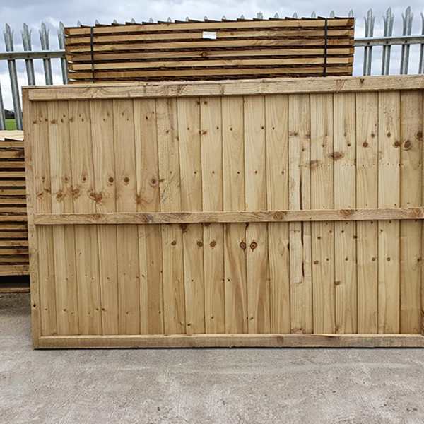 Feather Edge Fencing Panel Rear by Websters Timber
